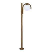 Poste Colonial para Jardim Chicago em Alumínio com 1 Globo 3,00m Luminárias N. Sra. da Guia