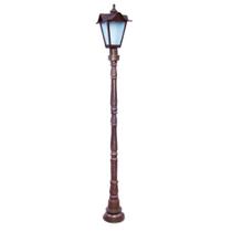 Poste Colonial para Jardim Madri PT101 em Alumínio Fundido 1,85m Luminárias N. Sra. da Guia