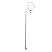 Poste com Luminária Globo L080POM Braço Reto 300cm Branco Ouro Minas Poste com Luminária Globo L080POM Braço Reto 300cm Branco Ouro Minas