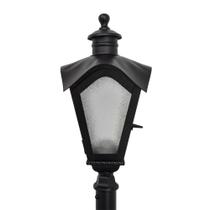 Poste de ferro colonial linha sinhá 170cm preto Poste de ferro colonial linha sinhá 170cm preto