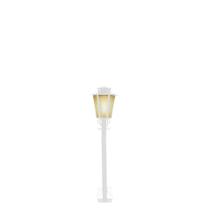 Poste de Jardim Colonial Sextavado 1,25m P5 em Aço Branco Poste de Jardim Colonial Sextavado 1,25m P5 em Aço Branco