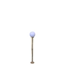 Poste de jardim com globo de polietileno leitoso 1,20m p10/b10 em aço ouro velho Poste de jardim com globo de polietileno leitoso 1,20m p10/b10 em aço ouro velho