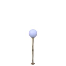 Poste de Jardim com Globo de Polietileno Leitoso 1,30m p10/b15 em Aço Ouro Velho