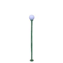 Poste de jardim com globo de polietileno leitoso 1,75m p10/b10 em aço verde Poste de jardim com globo de polietileno leitoso 1,75m p10/b10 em aço verde