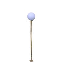 Poste de Jardim com Globo de Polietileno Leitoso 1,85m p10/b15 em Aço Ouro Velho