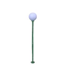 Poste de Jardim com Globo de Polietileno Leitoso 1,85m p10/b15 em Aço Verde Poste de Jardim com Globo de Polietileno Leitoso 1,85m p10/b15 em Aço Verde