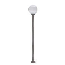 Poste de Jardim com Globo de Vidro Transparente 15x30 de 2,00m P18 em Aço Marrom Poste de Jardim com Globo de Vidro Transparente 15x30 de 2,00m P18 em Aço Marrom