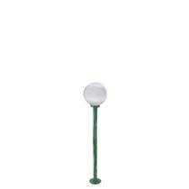 Poste de Jardim p10/b15 de 1,30m com Globo de Vidro Transparente 15x30 Verde Poste de Jardim p10/b15 de 1,30m com Globo de Vidro Transparente 15x30 Verde