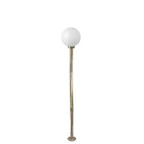 Poste de Jardim p10/b15 de 1,85m com Globo de VIdro Leitoso 15x30 Ouro Velho Poste de Jardim p10/b15 de 1,85m com Globo de VIdro Leitoso 15x30 Ouro Velho