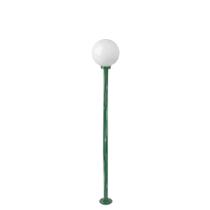 Poste de Jardim p10/b15 de 1,85m com Globo de VIdro Leitoso 15x30 Verde Poste de Jardim p10/b15 de 1,85m com Globo de VIdro Leitoso 15x30 Verde