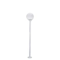 Poste de Jardim p10/b15 de 1,85m com Globo de VIdro Transparente 15x28 Branco Poste de Jardim p10/b15 de 1,85m com Globo de VIdro Transparente 15x28 Branco
