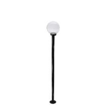 Poste de Jardim p10/b15 de 1,85m com Globo de VIdro Transparente 15x28 Preto Poste de Jardim p10/b15 de 1,85m com Globo de VIdro Transparente 15x28 Preto