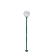 Poste de Jardim p10/b15 de 1,85m com Globo de VIdro Transparente 15x28 Verde Poste de Jardim p10/b15 de 1,85m com Globo de VIdro Transparente 15x28 Verde