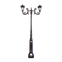 Poste de Jardim Paris 02 Luminárias Genebra Alumínio 304cm Poste de Jardim Paris 02 Luminárias Genebra Alumínio 304cm