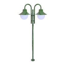 Poste de Jardim Saturno P28/2 com Globos de Polietileno 10x20 Verde