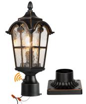Poste de luz externa PARTPHONER Hardwired 120V à prova d'água