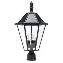 Poste de luz solar LED LUTEC 12513LE4-SL Vintage Outdoor