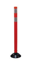 Poste Delimitador Cortina Safety 91 cm Laranja HDPE