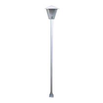 Poste E Luminária Colonial Branco 100cm Poste E Luminária Colonial Branco 100cm