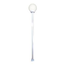 Poste E Luminária Colonial Globo G De Branco 200cm
