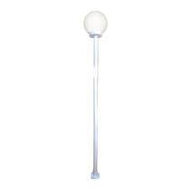 Poste e Luminária colonial Globo G de Jardim Branco 100cm