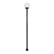 Poste e Luminaria Colonial Globo g Jardim 150cm para Areas Externas Preto Ouro Minas