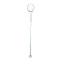 Poste e Luminária colonial Globo P de Jardim Branco 150cm