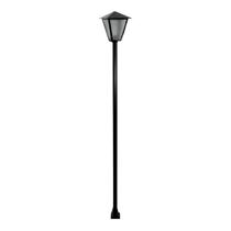 Poste e Luminária colonial Romana de Jardim Preto 100cm Poste e Luminária colonial Romana de Jardim Preto 100cm