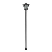 Poste e Luminária de Jardim Colonial Romana para Iluminação Externa Preto Ouro Minas
