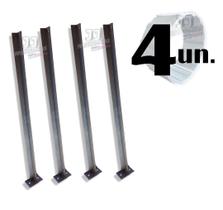 Poste Galvanizado para concertina 30cm base - 4 unid. Poste Galvanizado para concertina 30cm base - 4 unid.