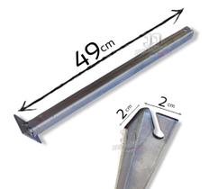 Poste Galvanizado para concertina 45cm base - 15 unid.