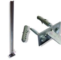 Poste Galvanizado para concertina 45cm + paraf - 15 unid.