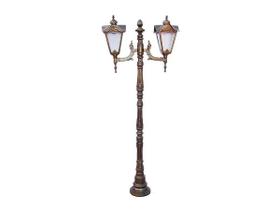 Poste Genebra para Jardim de Alumínio 02 Luminária 1,93m Poste Genebra para Jardim de Alumínio 02 Luminária 1,93m