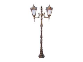 Poste Genebra para Jardim de Alumínio 02 Luminária 1,93m Poste Genebra para Jardim de Alumínio 02 Luminária 1,93m