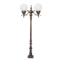 Poste Jardim Alumínio Verona Mine com 02 Globos