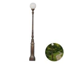 Poste Jardim em Alumínio Viena com 01 Globo - Iluminação Durável e Elegante Poste Jardim em Alumínio Viena com 01 Globo - Iluminação Durável e Elegante