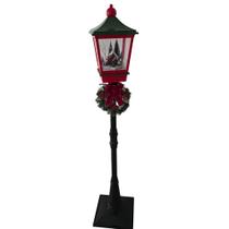 Poste lanterna natal - gangorra - neve - movimentos - bivolt
