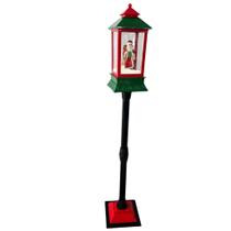 Poste lanterna - natal - papai noel - neve artificial