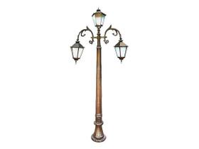 Poste Nápoles P/ Jardim de Alumínio 03 Luminárias 5,83m