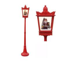 Poste Natalino Musical com Luz Papai Noel 190cm Espressione Poste Natalino Musical com Luz Papai Noel 190cm Espressione
