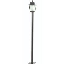 Poste para Jardim Colonial Preto Tubo em Alumínio Luminária de Piso Soberana Dital Poste para Jardim Colonial Preto Tubo em Alumínio Luminária de Piso Soberana Dital
