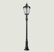 Poste Para Jardim Colonial Sinha Alumínio Preto 1.52m 15003