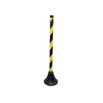Poste Pedestal para Sinalização Zebrado em PVC - Tuboart Poste Pedestal para Sinalização Zebrado em PVC - Tuboart