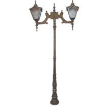 Poste Romano com 2 Luminárias Alumpínio de Jardim Área Externa Poste Romano com 2 Luminárias Alumpínio de Jardim Área Externa