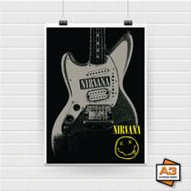 Poster Adesivo Banda Nirvana A4 (21cm x 30cm)