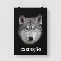 Poster Adesivo Lobo Execução