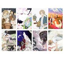 Pôster, arte de parede, livros decorativos de Natsumes, anime retrô, 8 unidades