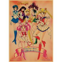 Pôster: arte de parede, pintura decorativa, marinheiros, luas, retrô