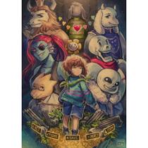 Pôster, arte de parede, pintura decorativa, Undertales, anime retrô