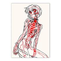 Pôster artístico Asuka Langley Sory Print 40x60cm, decoração de parede Pôster artístico Asuka Langley Sory Print 40x60cm, decoração de parede